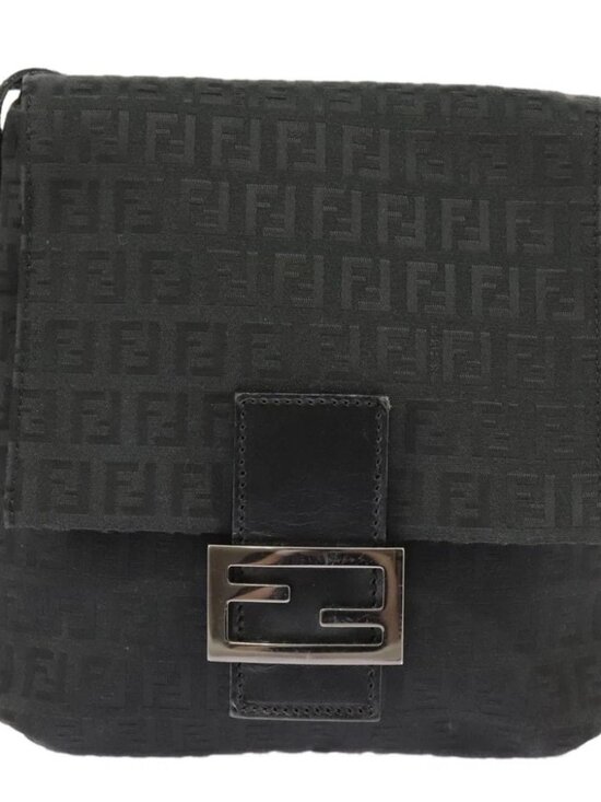Fendi Zucchino Canvas Mamma Baguette Shoulder Bag Authentic main image 9